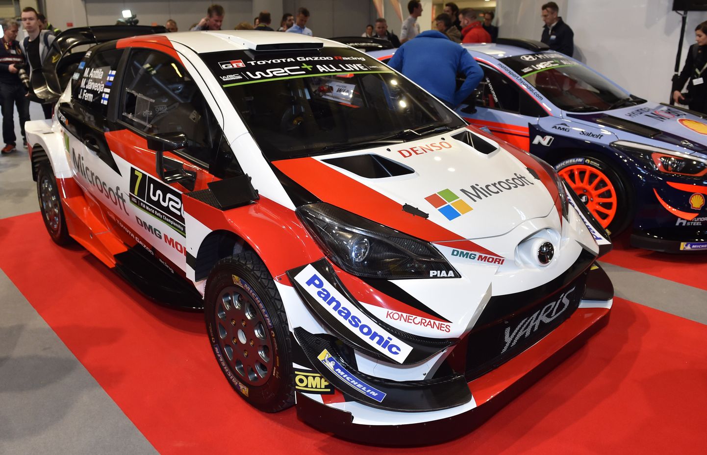 Toyota rallimeeskonna 2018. aasta võistlusauto.