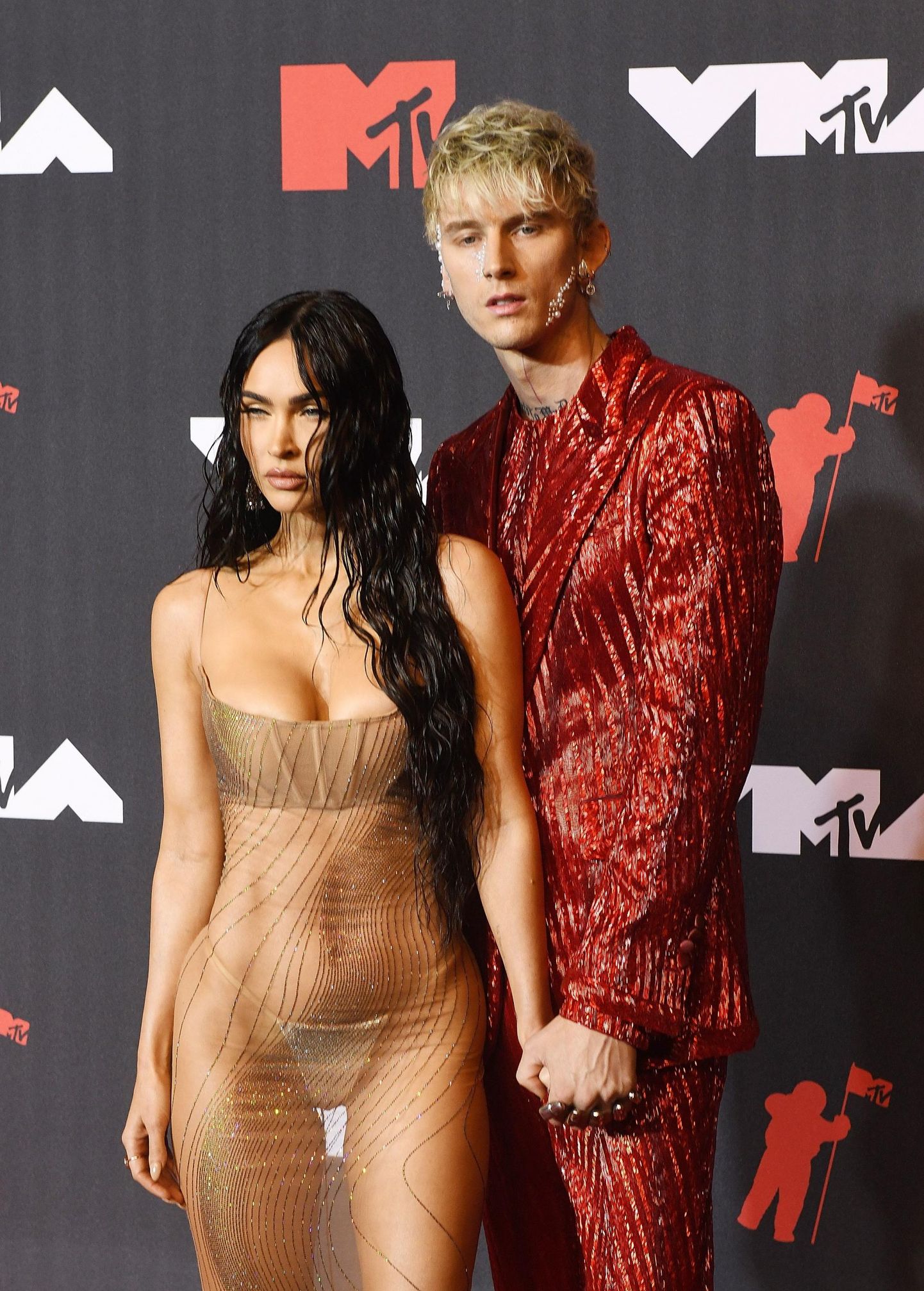 September 12, 2021, New York, New York, USA: Megan Fox, Machine Gun Kelly attends the 2021 MTV Video Music Awards at Barclays Center in Brooklyn. (Credit Image: © imageSPACE via ZUMA Press Wire) FOTO: Imagespace