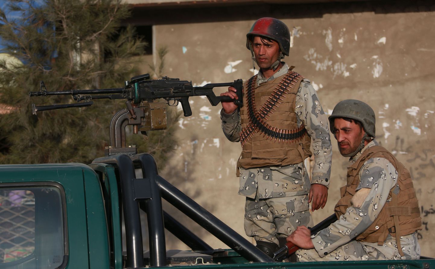 Afganistani julgeolekujõudude liikmed.