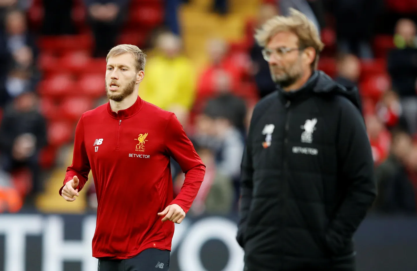 Ragnar Klavan ja Jürgen Klopp.