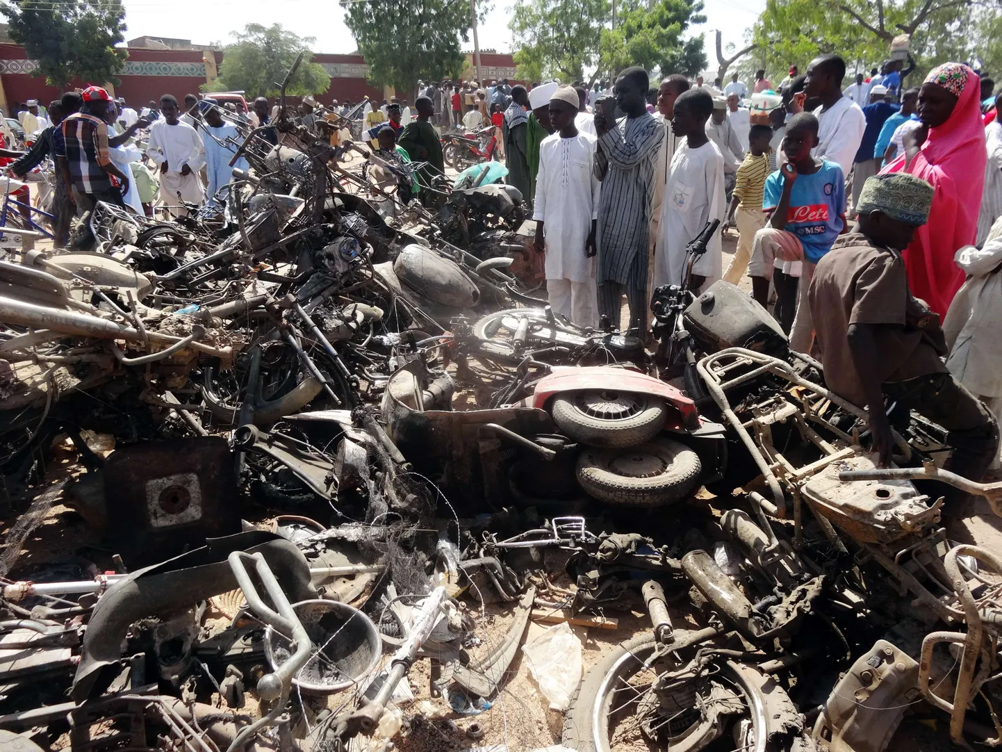 Boko Harami rünnaku sündmuspaik Nigeerias.