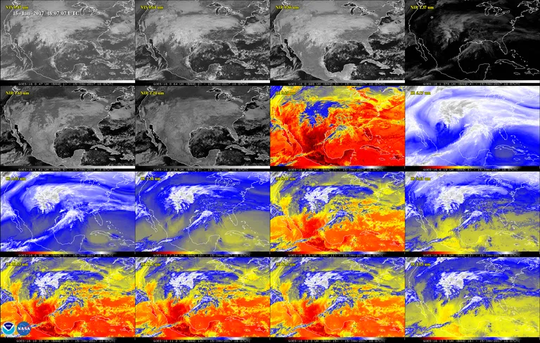 Eri spektris tehtavad pildid võimaldavad hinnata olulisi muutusi taimkattes ja muudes maastikuelementides. / NOAA/NASA