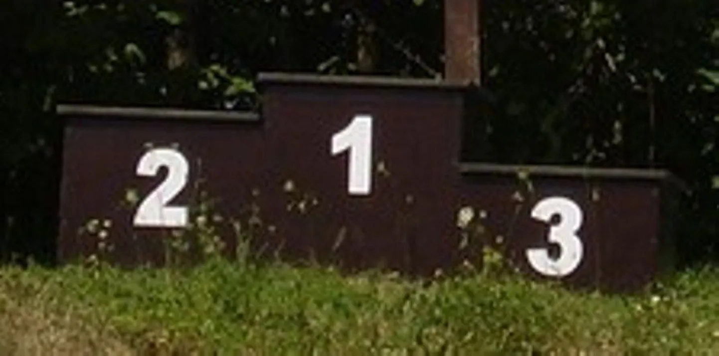 Auhinnapjedestaal.