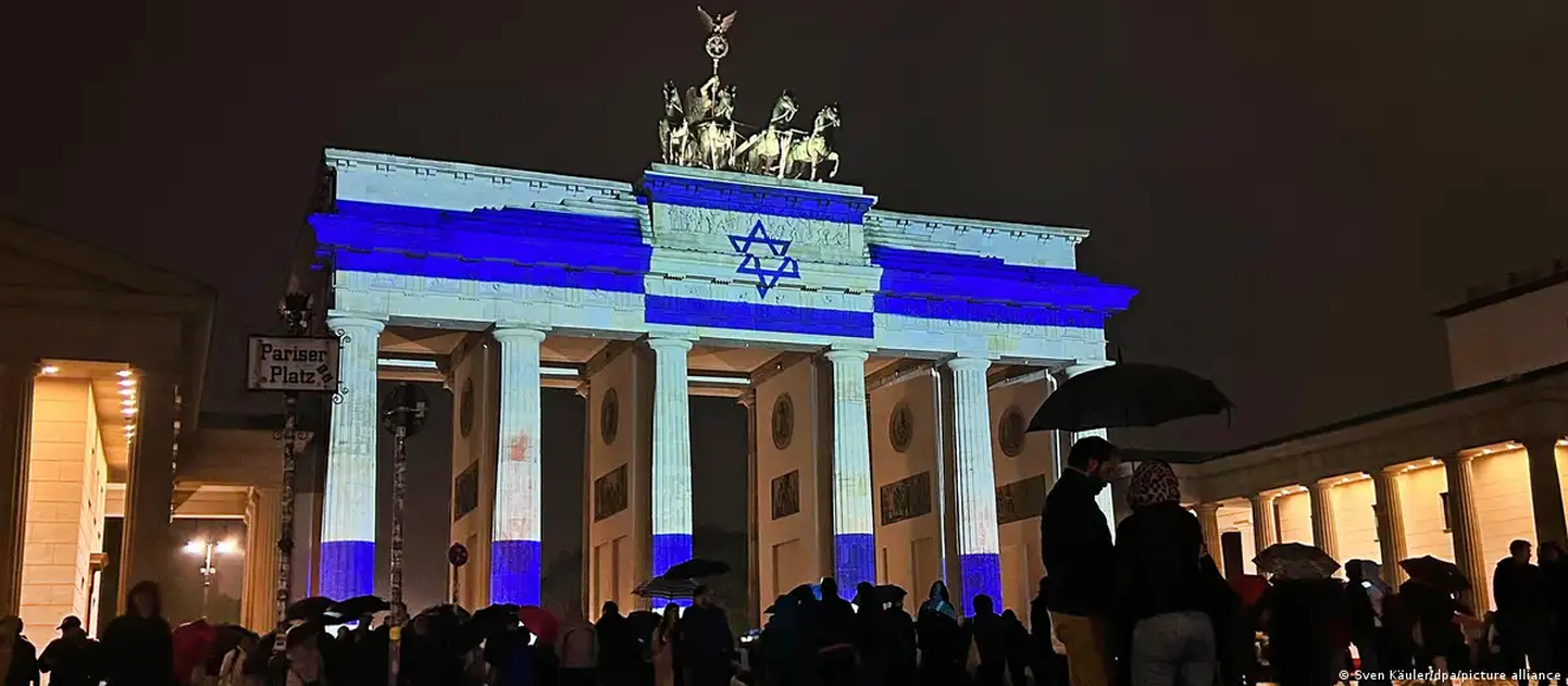 В ряде городов Германии после атак ХАМАС на Израиль прошли акции солидарности с израильским народом