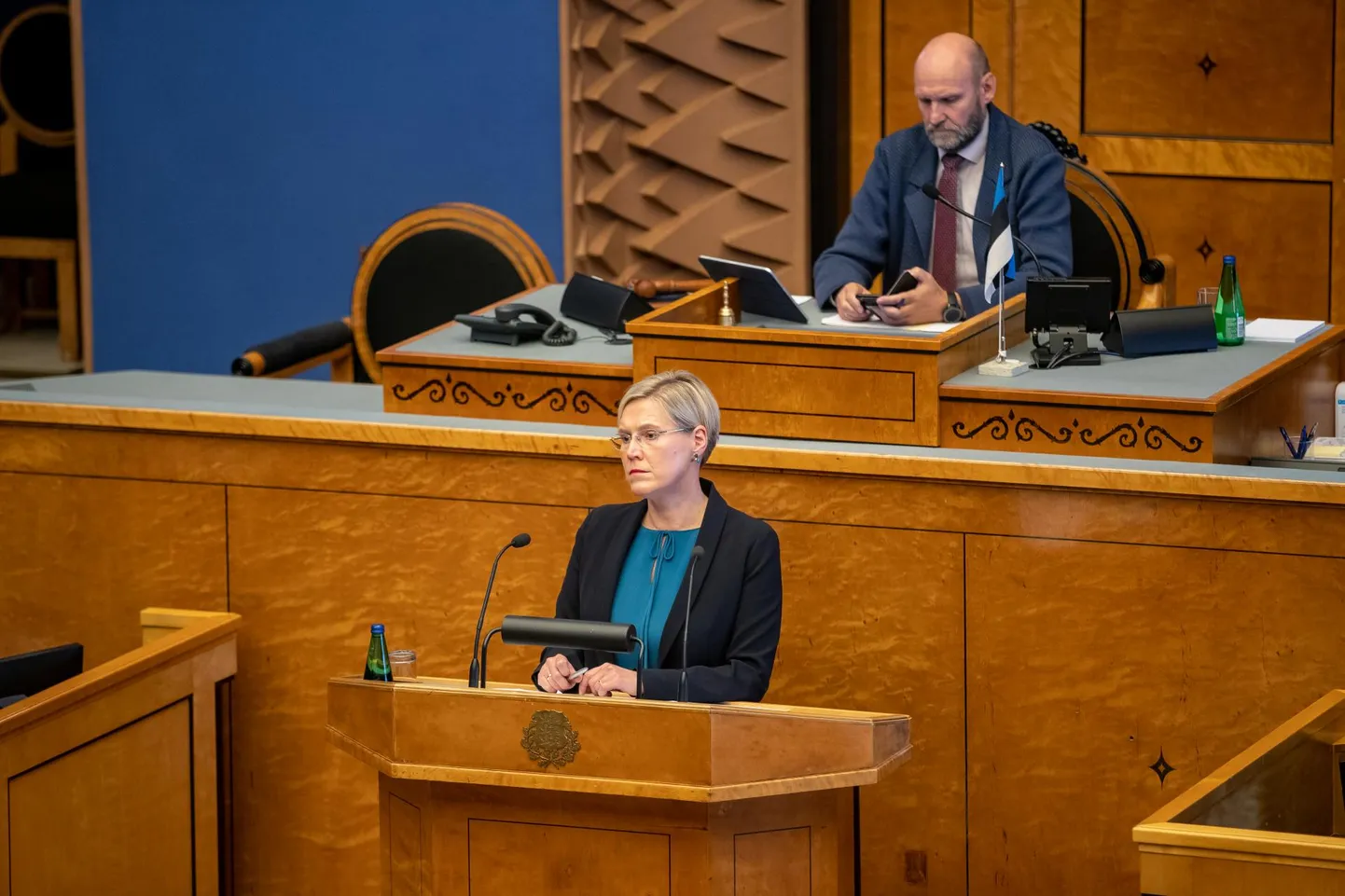Õiguskantsler Ülle Madise tegi aastast ülevaade riigikogus. 2022.