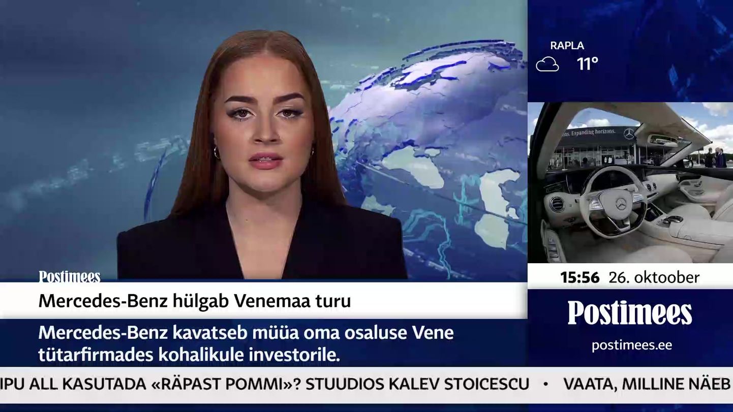 POSTIMEHE TELEUUDISED Mercedes-Benz hülgab Venemaa turu