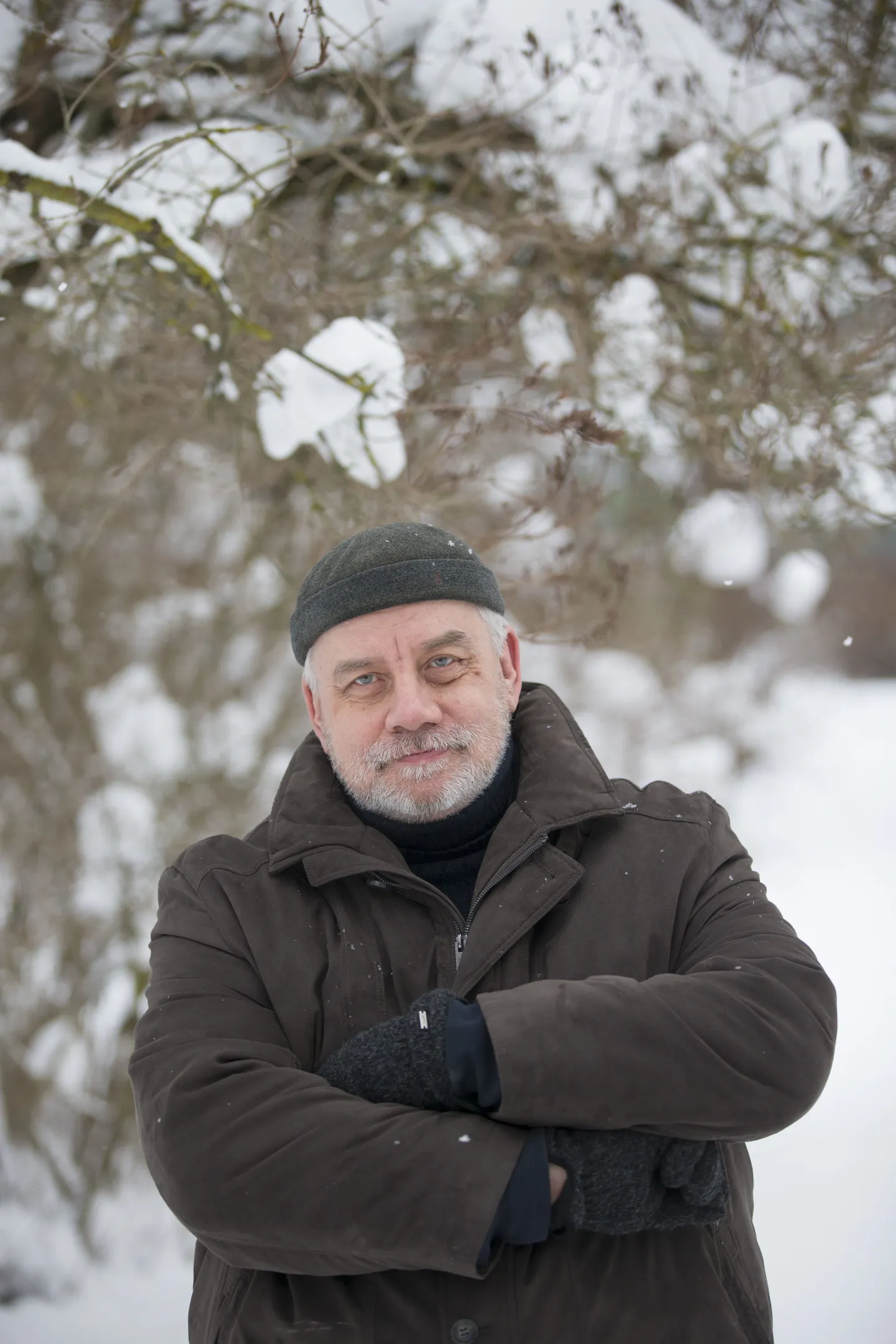 TALLINN, EESTI : 20JAN16
Pildil ILMAR TRULL lumisel tänaval
lt/Foto: LIIS TREIMANN