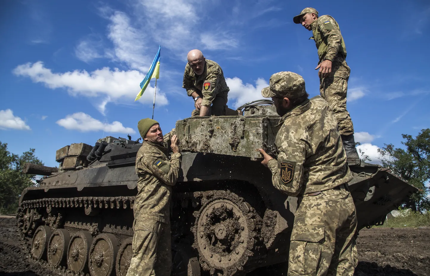 Украинские военные.