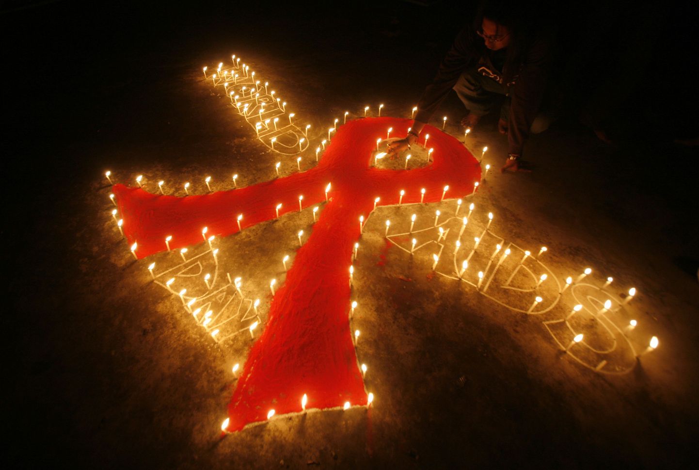 Aidsi vastu võitlemise sümbol.