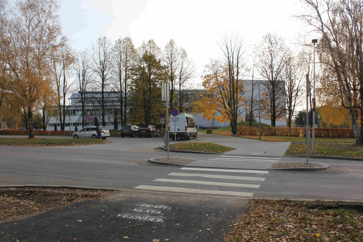 Jakobsoni kooli ülekäigurada.