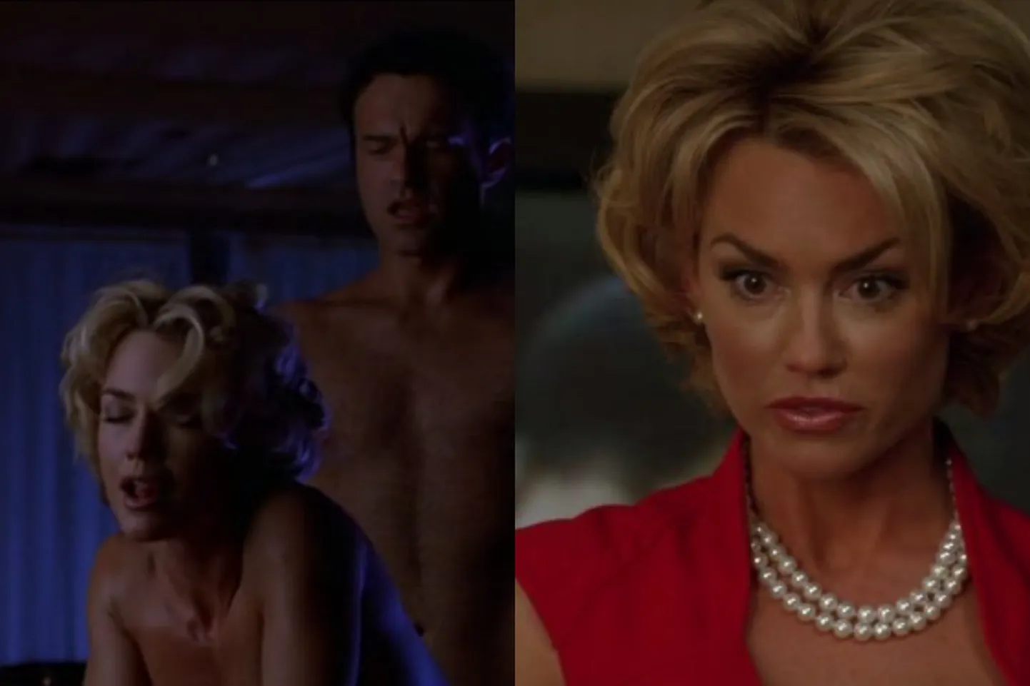 Endine näitlejanna Kelly Carlson kehastas telesarjas «Nip/tuck» pornostaari ja Julian McMahoni tegelaskuju (vasakult teine) kallimat.