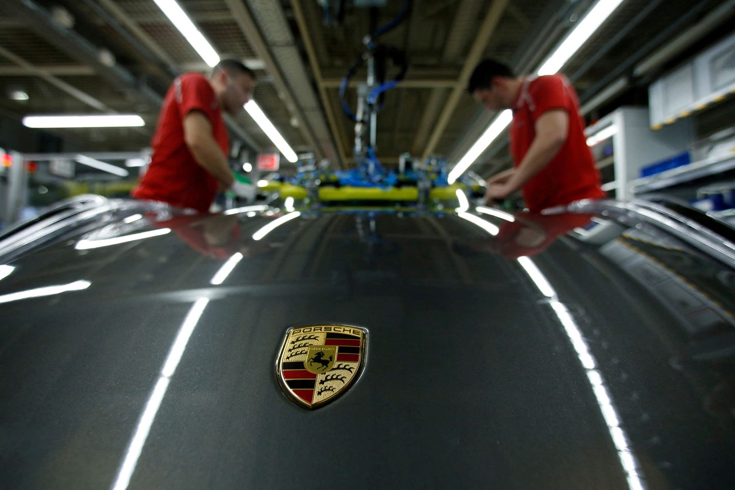 Porsche 911 valmimine Stuttgart-Zuffenhauseni tehases Saksamaal.