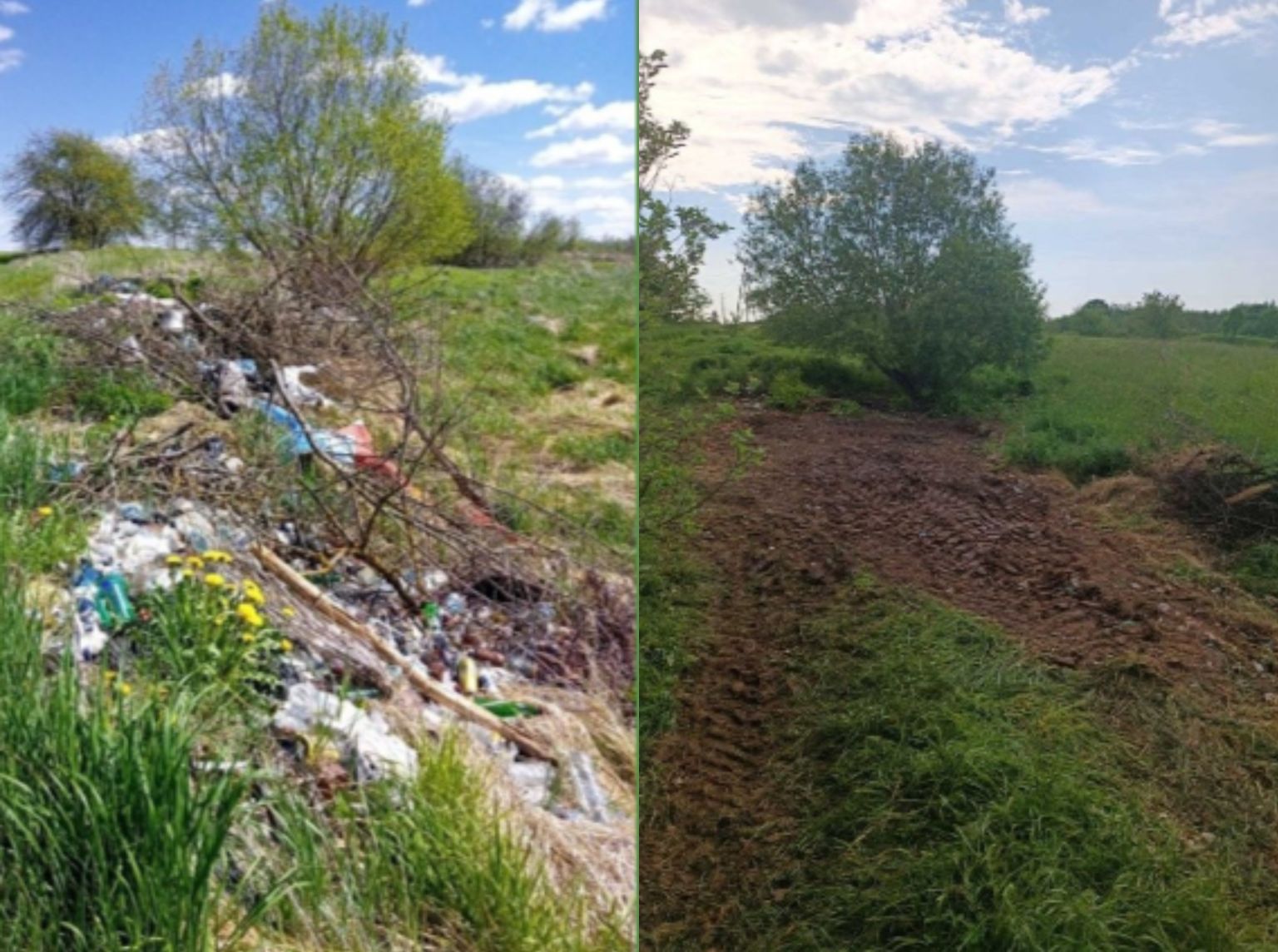 Eglaines pagastā likvidēta iedzīvotāju radītā sadzīves atkritumu izgāztuve