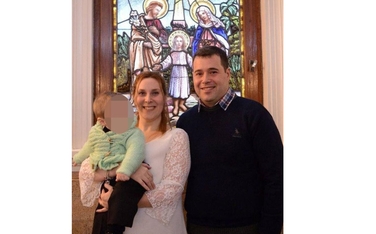 Fernando Santilli abikaasa ja lapsega. 
