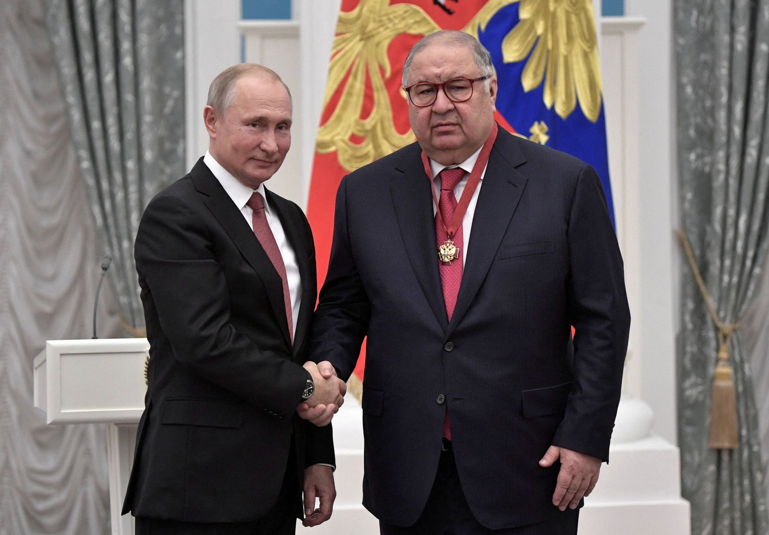Venemaa president Vladimir Putin ja suuärimees Ališer Usmanov 2018. aastal.
