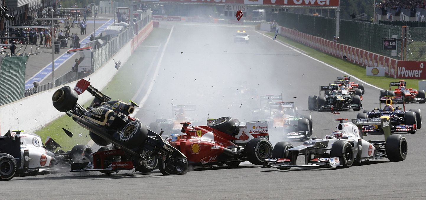 Mullu Belgia etapil põhjustatud avarii oleks uue korra järgi toonud Romain Grosjeanile kolm karistuspunkti.