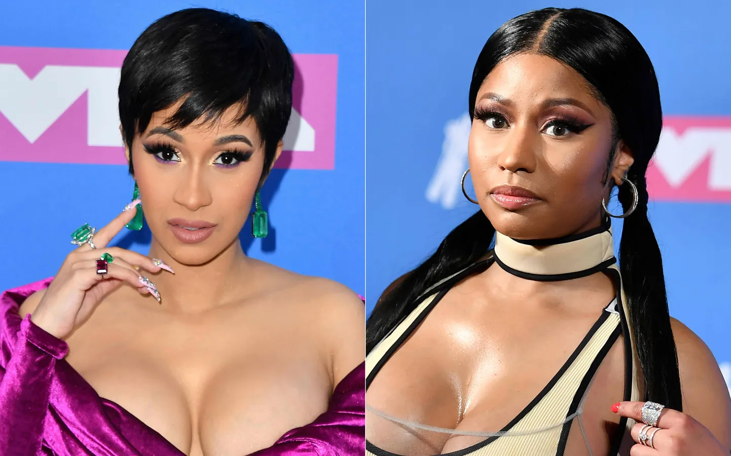 Räpikuningannade Cardi B ja Nicki Minaj tüli ei näita vaibumise märke.