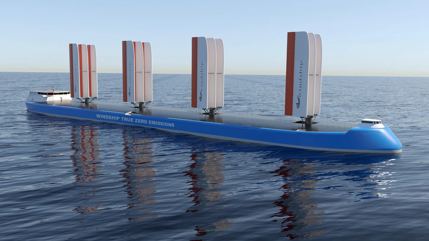 Keskkonnasõbralik projekt: tuule- ja päiksejõul liikuv kaubalaev Windship