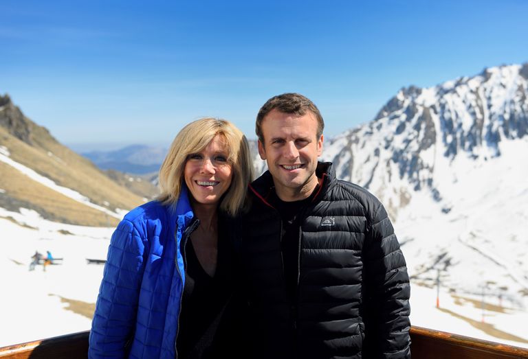 Emmanuel Macron ja Brigitte Trogneux
