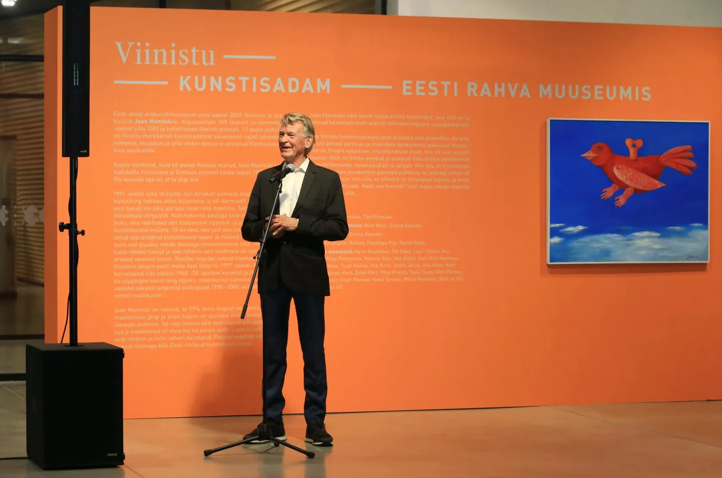 ERM-i uus veebituur viib avastama ainulaadset ettevõtja Jaan Manitski erakunstikogu. Foto näituse avamiselt.