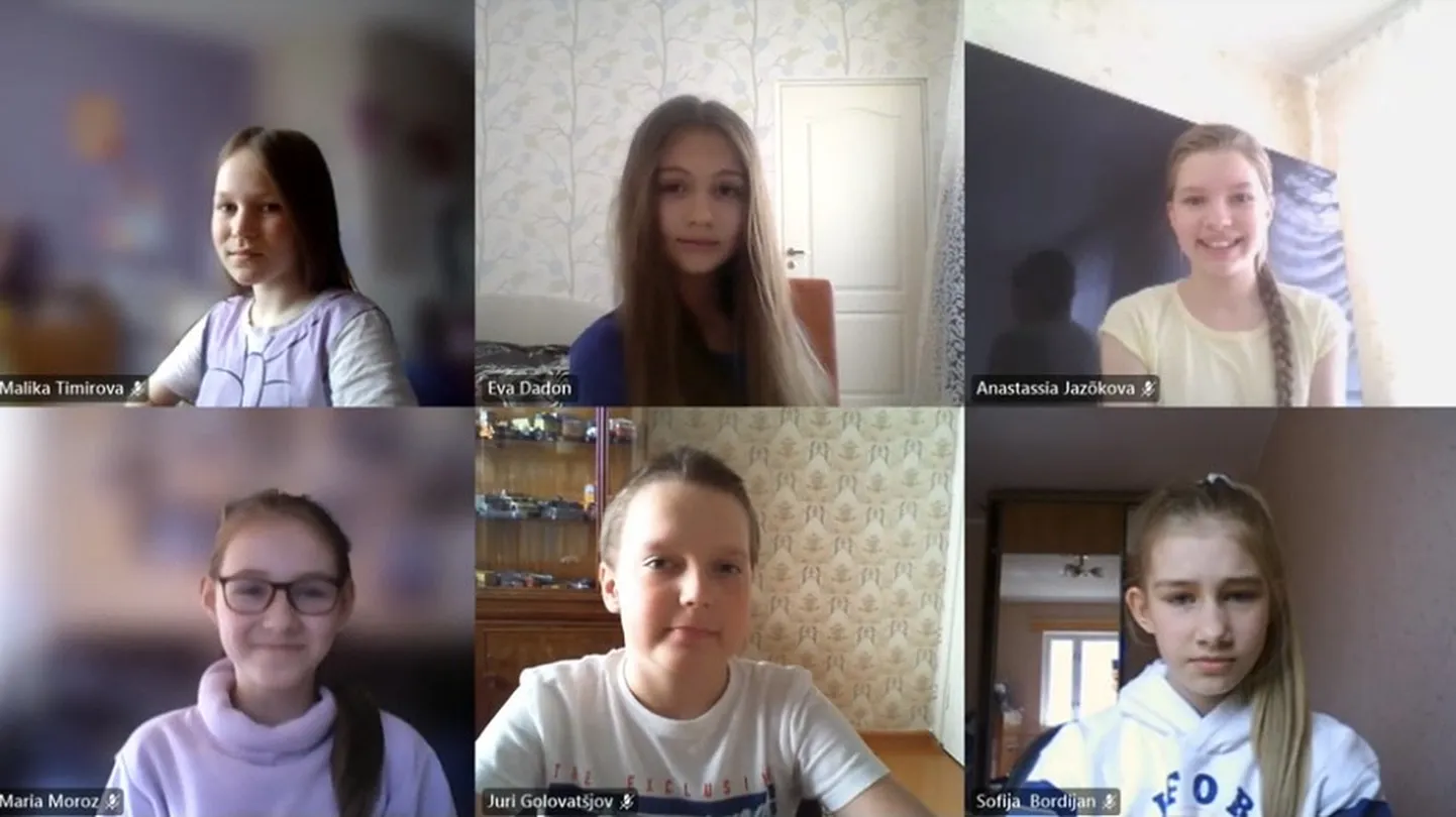 Команда Кесклиннаской основной школы "Знатоки" на удаленке: лучшие знатоки сказок в Эстонии, 20-е место в мире среди 547 команд.