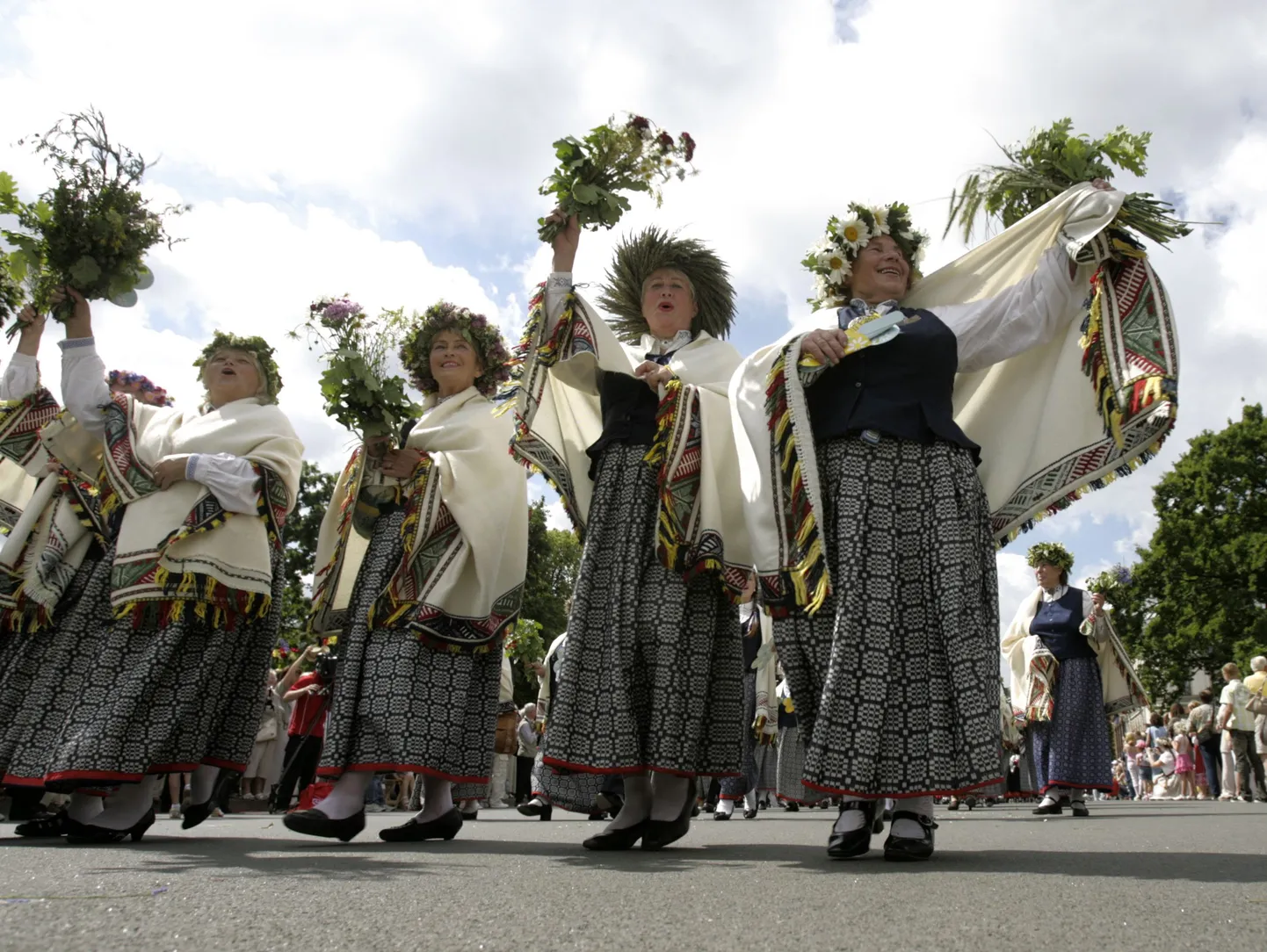 Läti laulu- ja tantsupeo avamine.