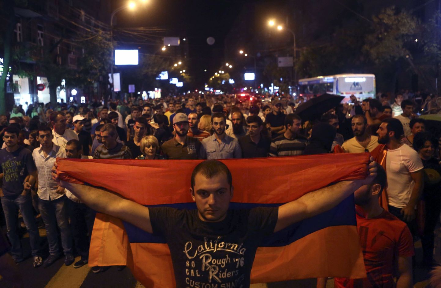 Valitsusevastased protsestid Jerevani tänavatel möödunud laupäeval.