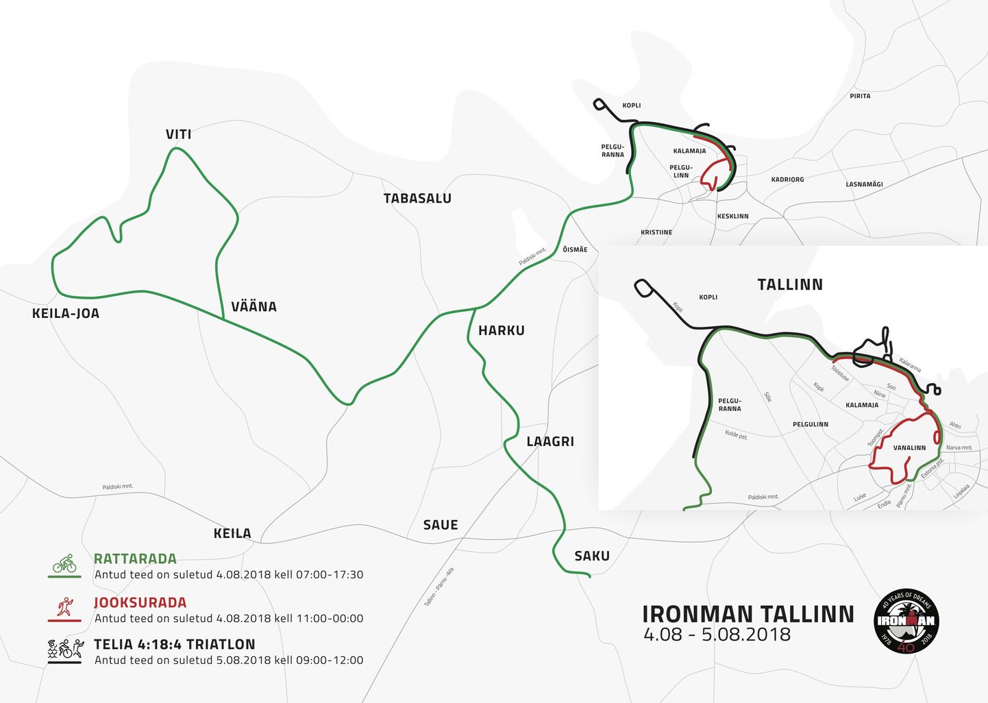 Ironman Tallinn trassid