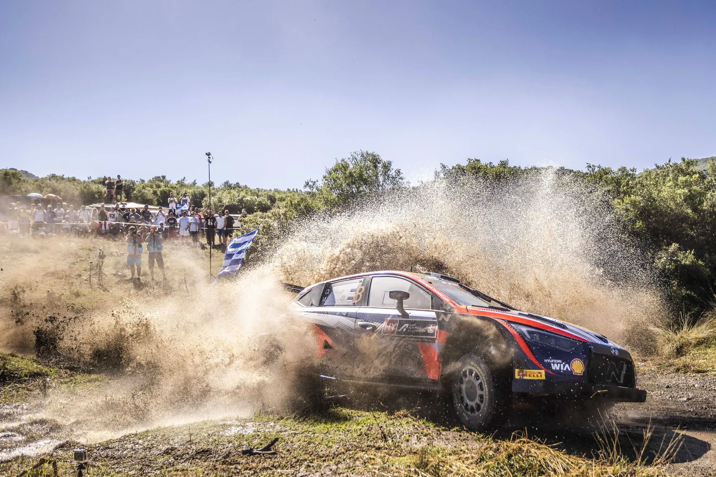 Ott Tänak ja Martin Järveoja mullusel Akropolise rallil.