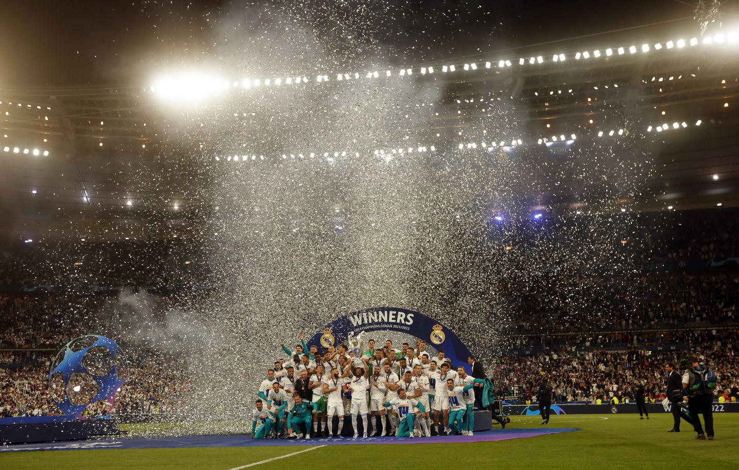 UEFA Čempionu līgas fināls starp "Liverpool FC" un "Madrides Real". Parīze, 2022. gada 28. maijs