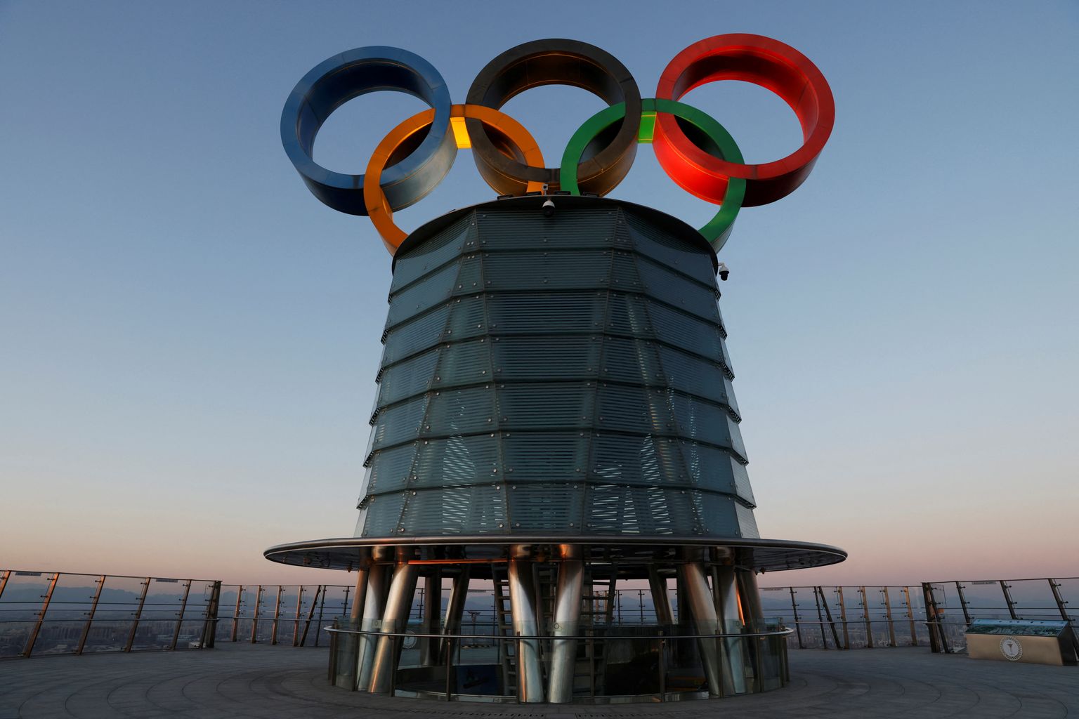 Olümpiarõngad Pekingis.
