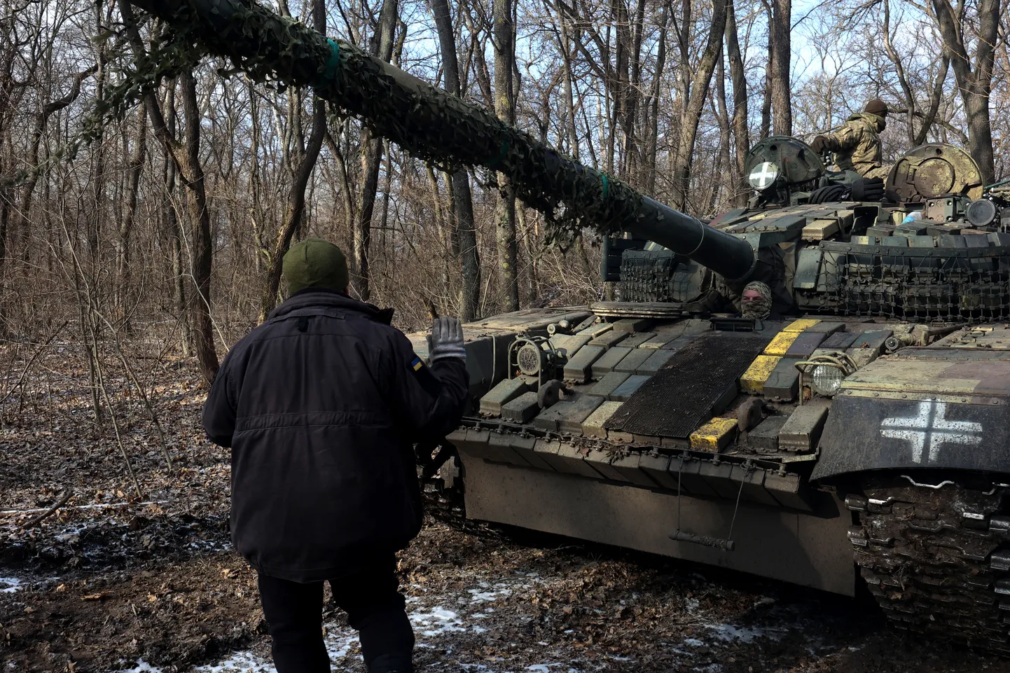 Ukrainlaste tank Harkivi oblastis.