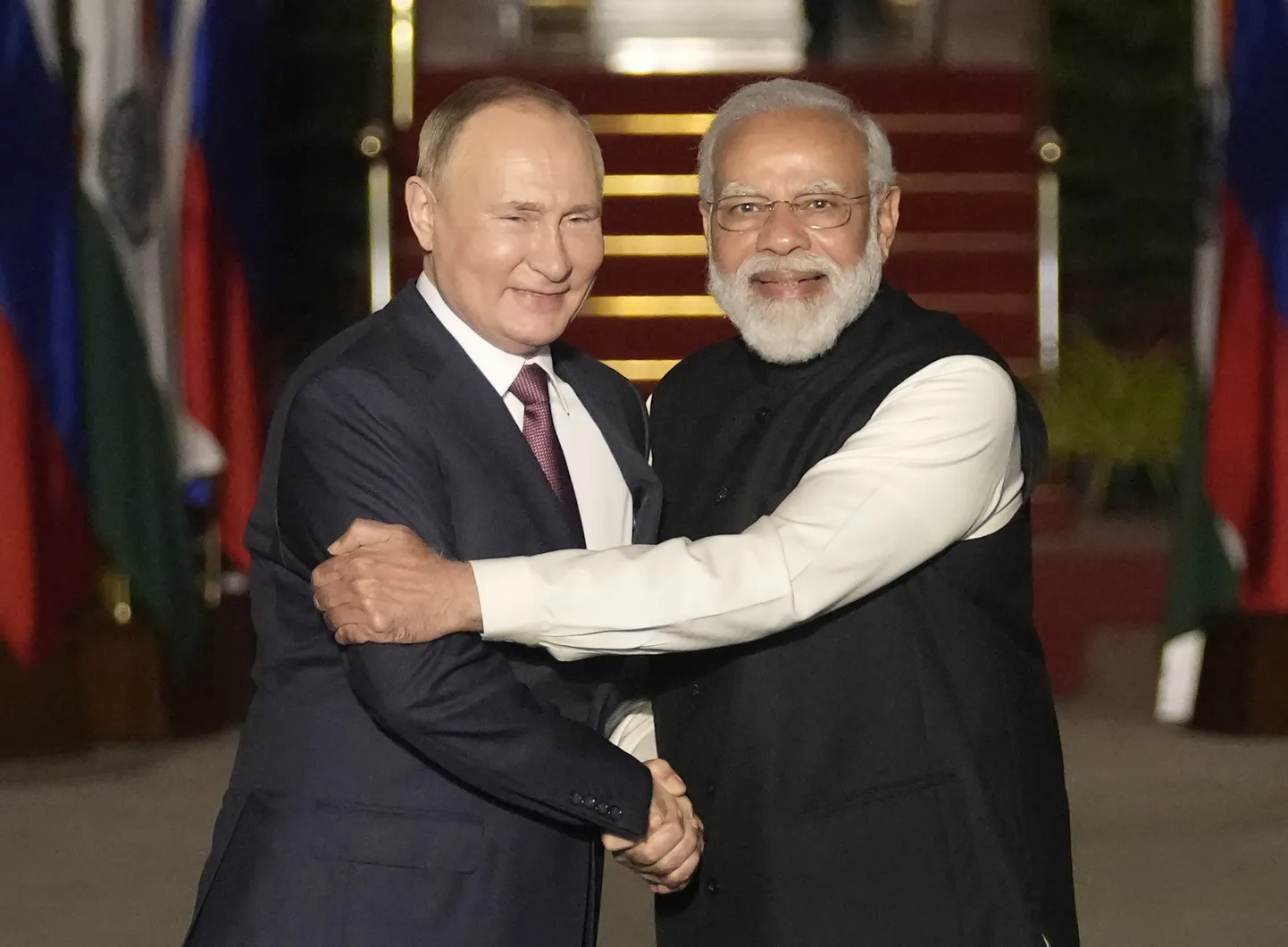 Venemaa president Vladimir Putin ja India peaminister Narendra Modi 2021. aasta detsembris toimunud kohtumisel