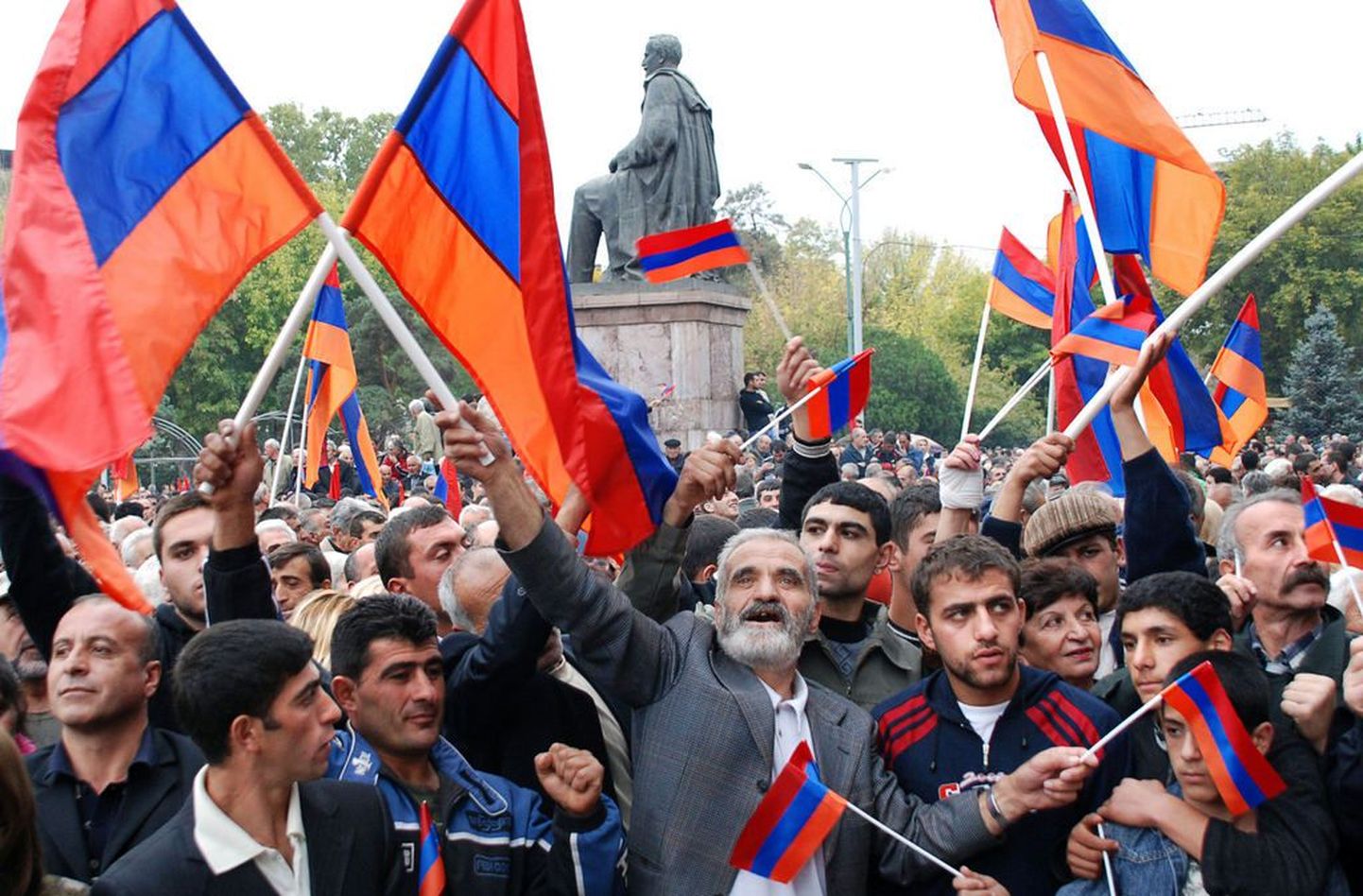 Armeenia opositsiooni meeleavaldus Jerevanis..
