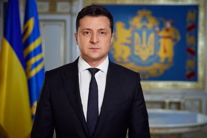 Ukraina president  Volodõmõr Zelenski