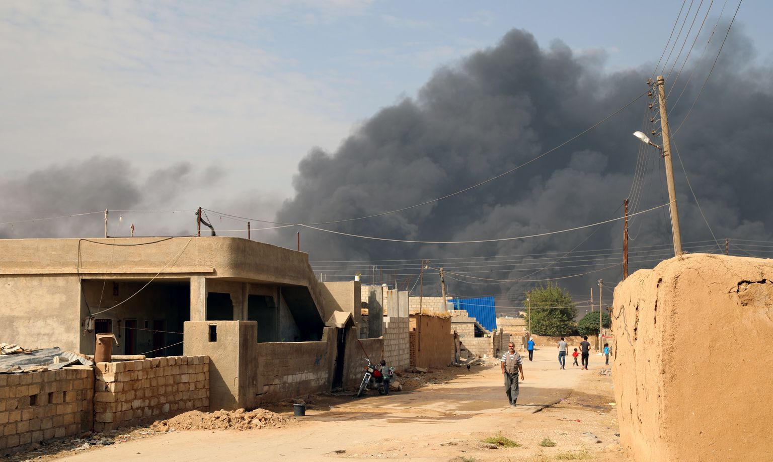 Plahvatuste suits Ras al-Aini lähistel.