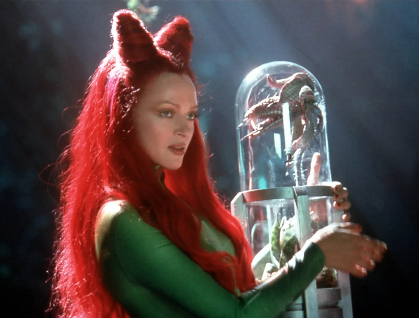 Poison Ivy (kehastab Uma Thurman) filmist «Batman ja Robin». 1997.