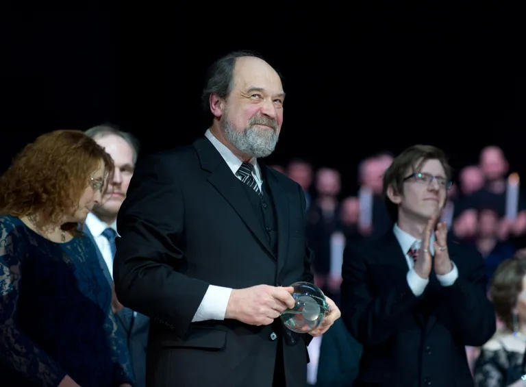 Eesti Teatriliidu teatripreemiate üleandmine. Aasta Lavastus. "Joobunud" (Theatrum). Lembit Peterson. Foto: Mihkel Maripuu