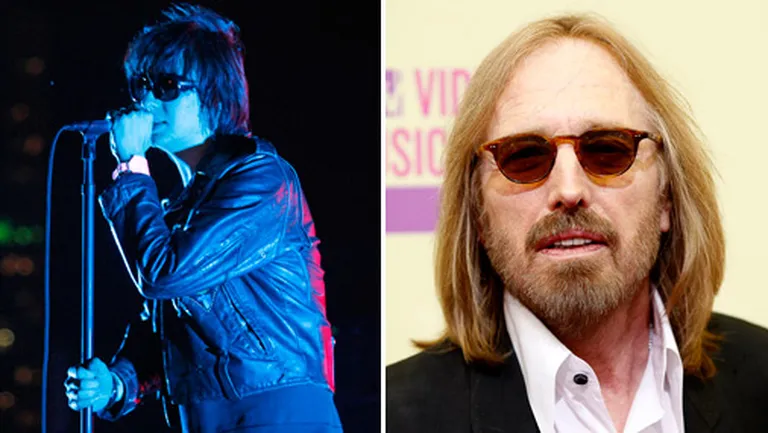 Džulians Kasablankas no The Strokes un Toms Perijs