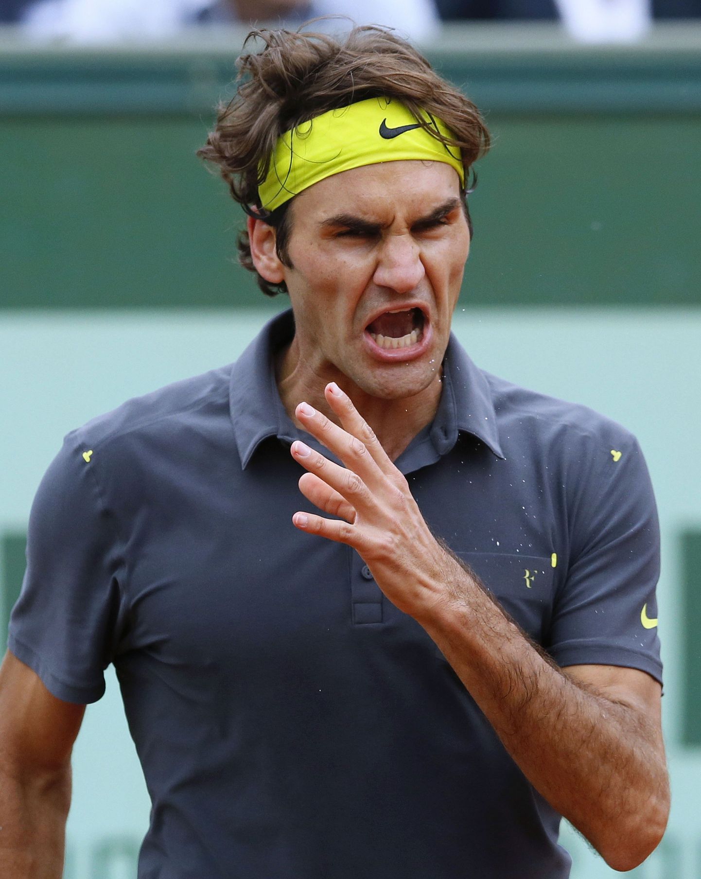 Vahel ärritub ka Roger Federer.
