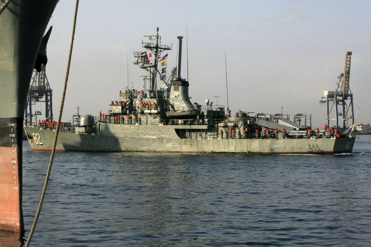 Iraani mereväe eskaadrimiinilaev Shahid Naqdi Port Sudanis.