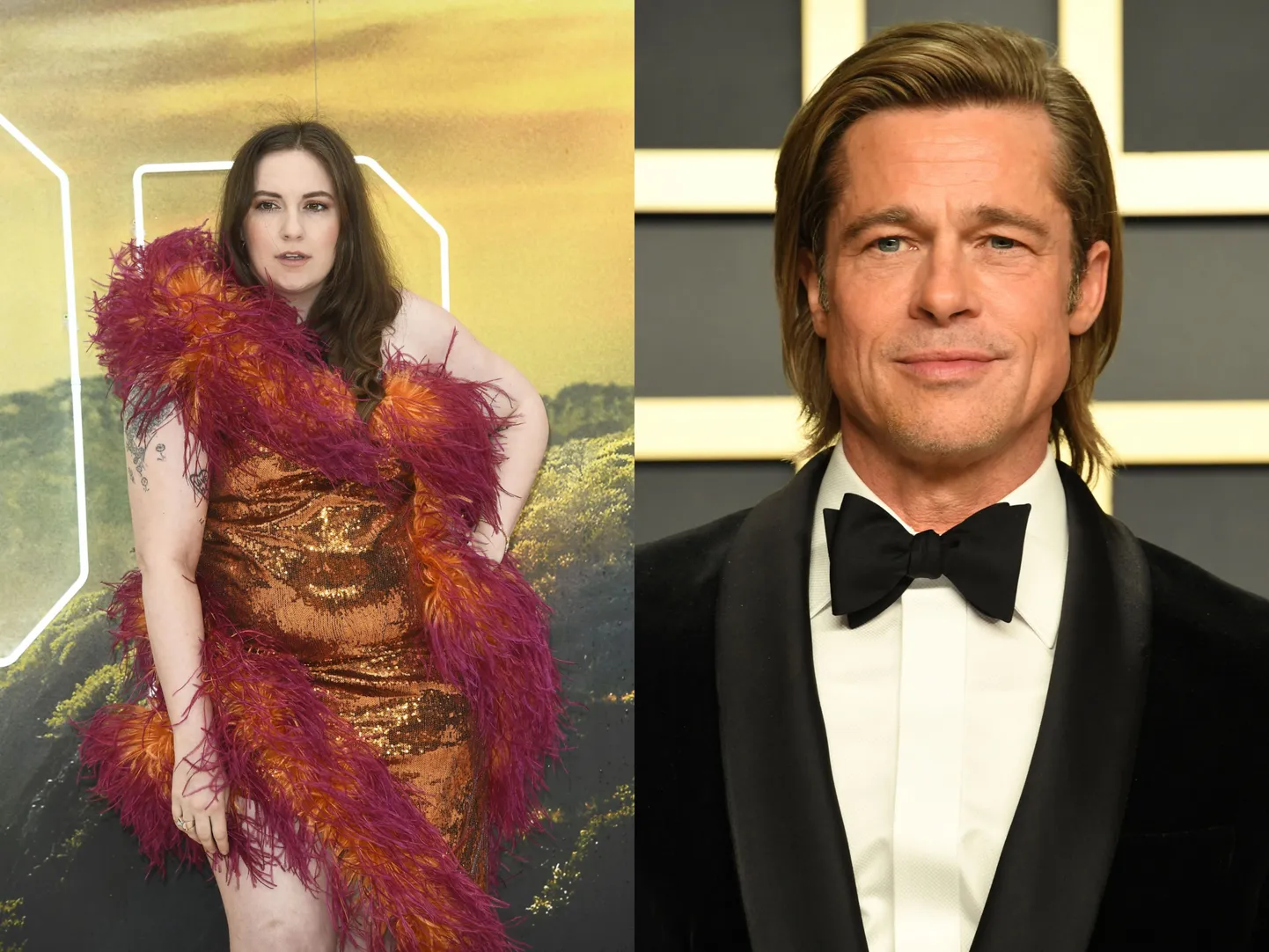 Lena Dunham ja Brad Pitt
