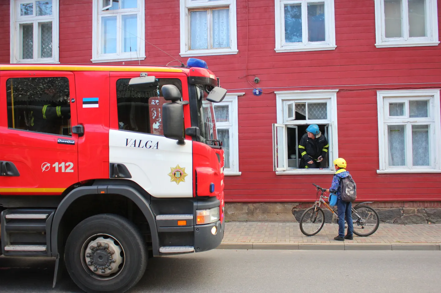 Päästjad Valga linnas, Kungla tänaval.