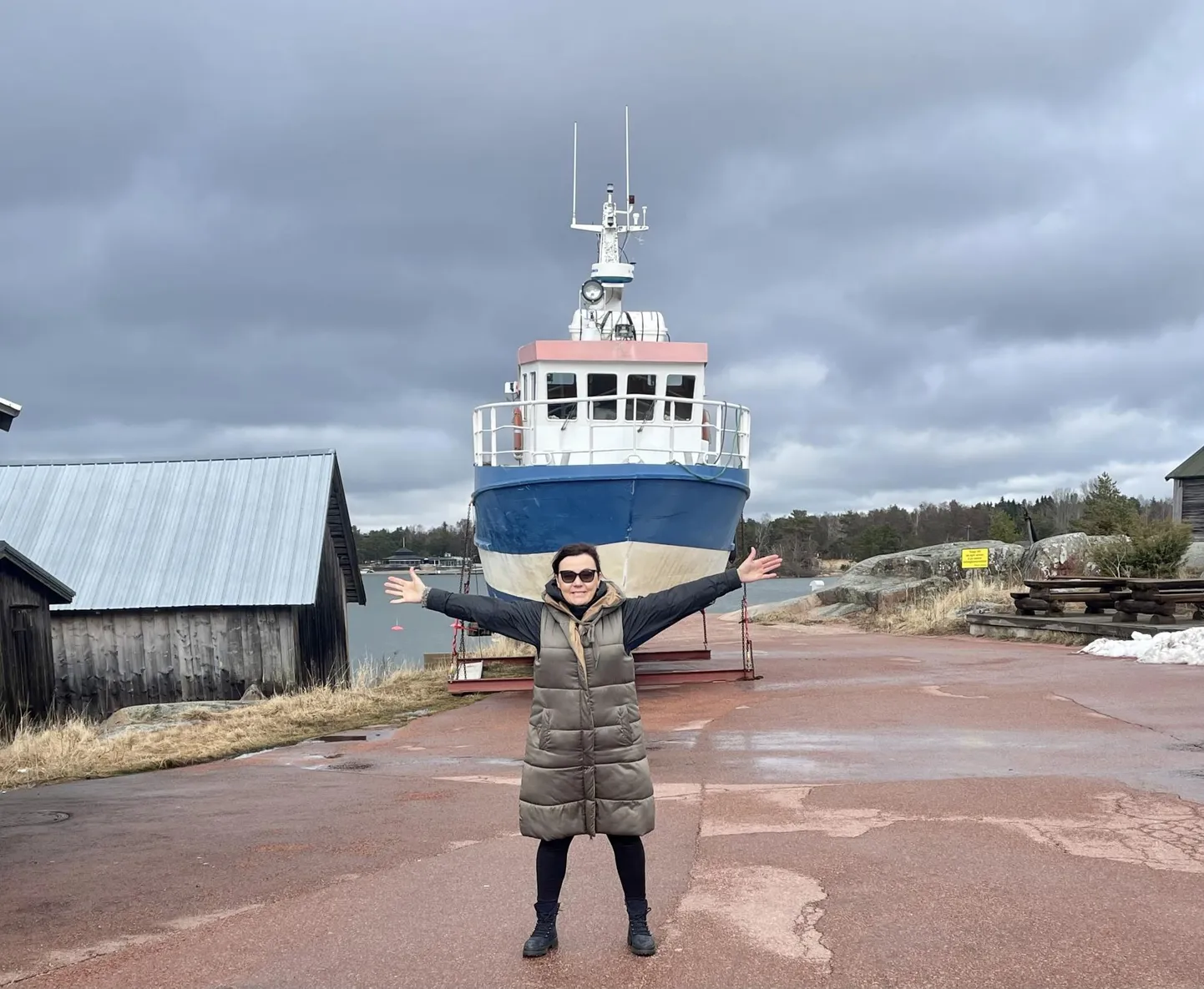 Margit Pruul lõpetas Hiiumaa ametikooli väikesadama spetsialistina 2020. aastal, praktikale Ahvanamaale Käringsundi sadamasse sai ta koroona tõttu alles nüüd.
