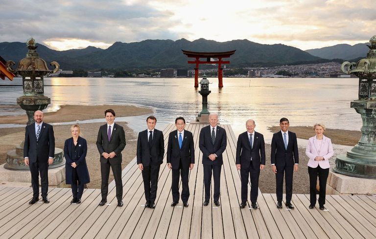 Лидеры стран G7 на саммите в Хиросиме. 19 мая 2023 года.