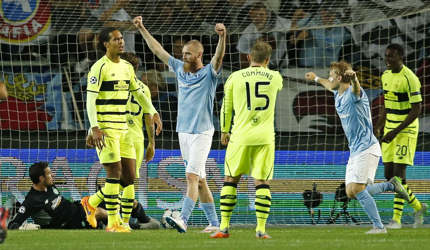 Malmö alistas kahe mängu kokkuvõttes Glasgow Celticu ja jõudis teist aastat järjest Meistrite liiga põhiturniirile.