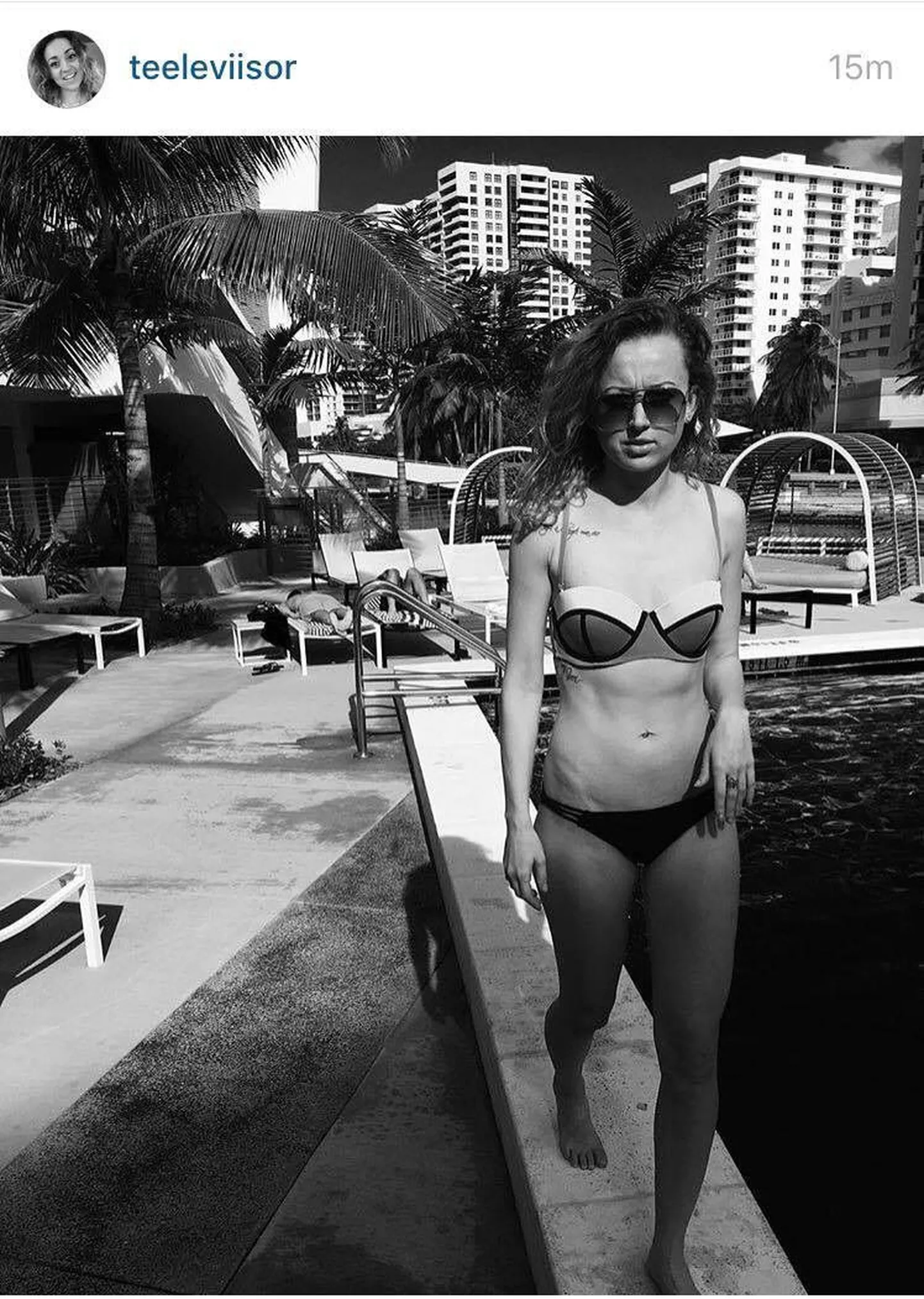 Lauljatar Teele Viira puhkusel Miamis