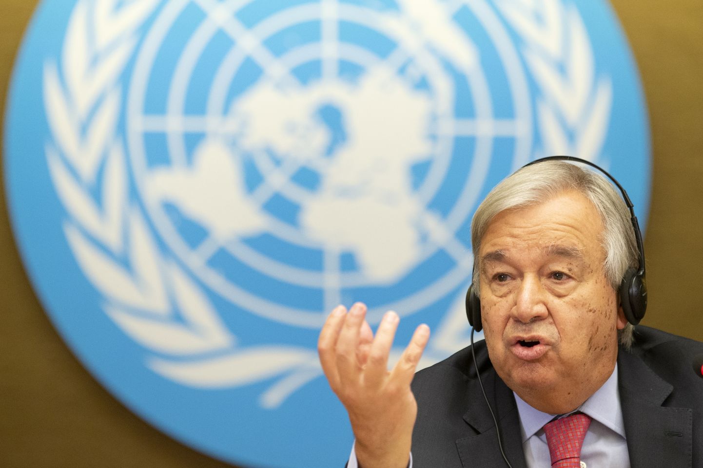ÜRO peasekretär Antonio Guterres eile Genfis.