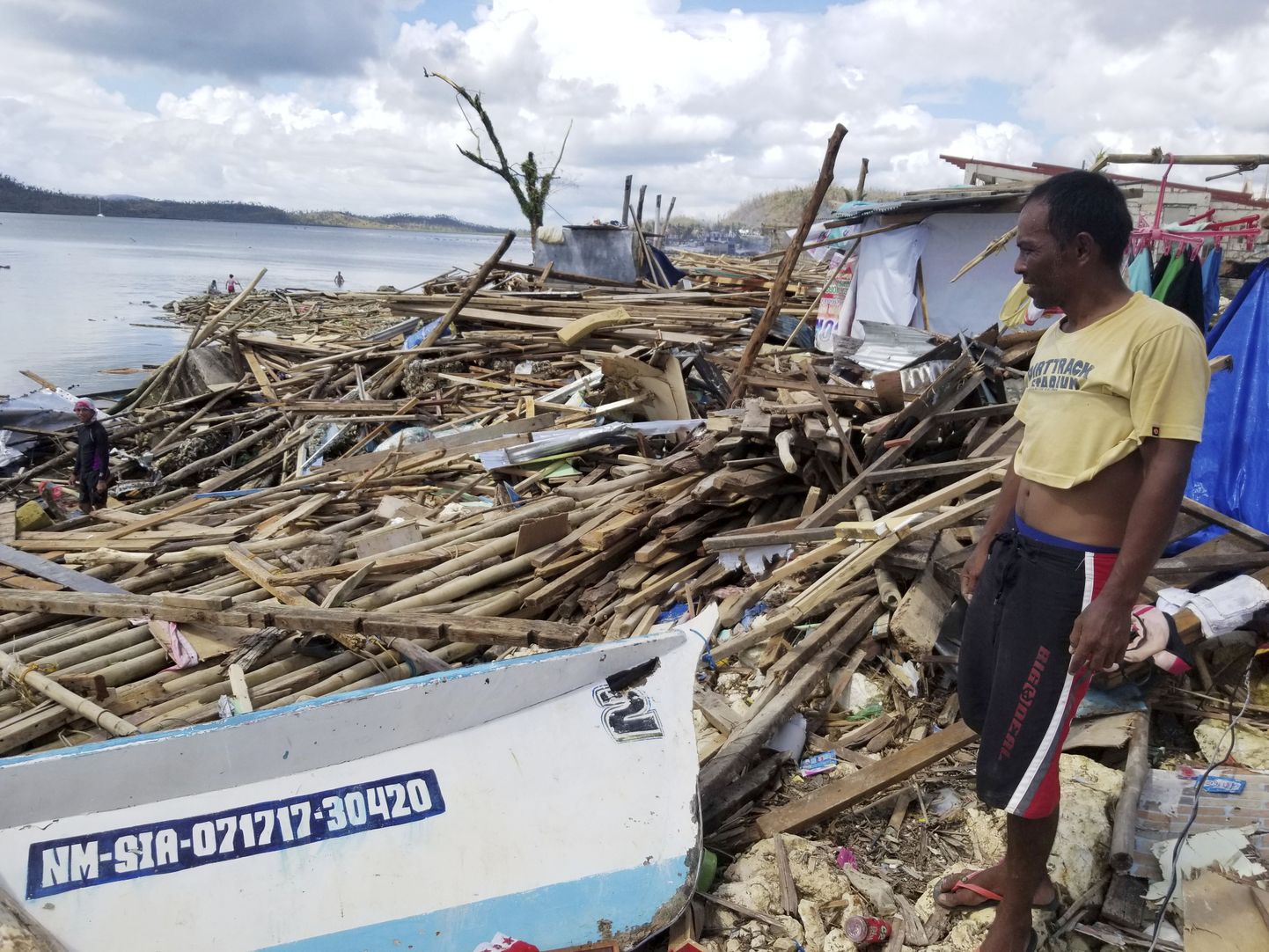Filipiinide Siargao saar pärast taifuun Rai laastamistööd