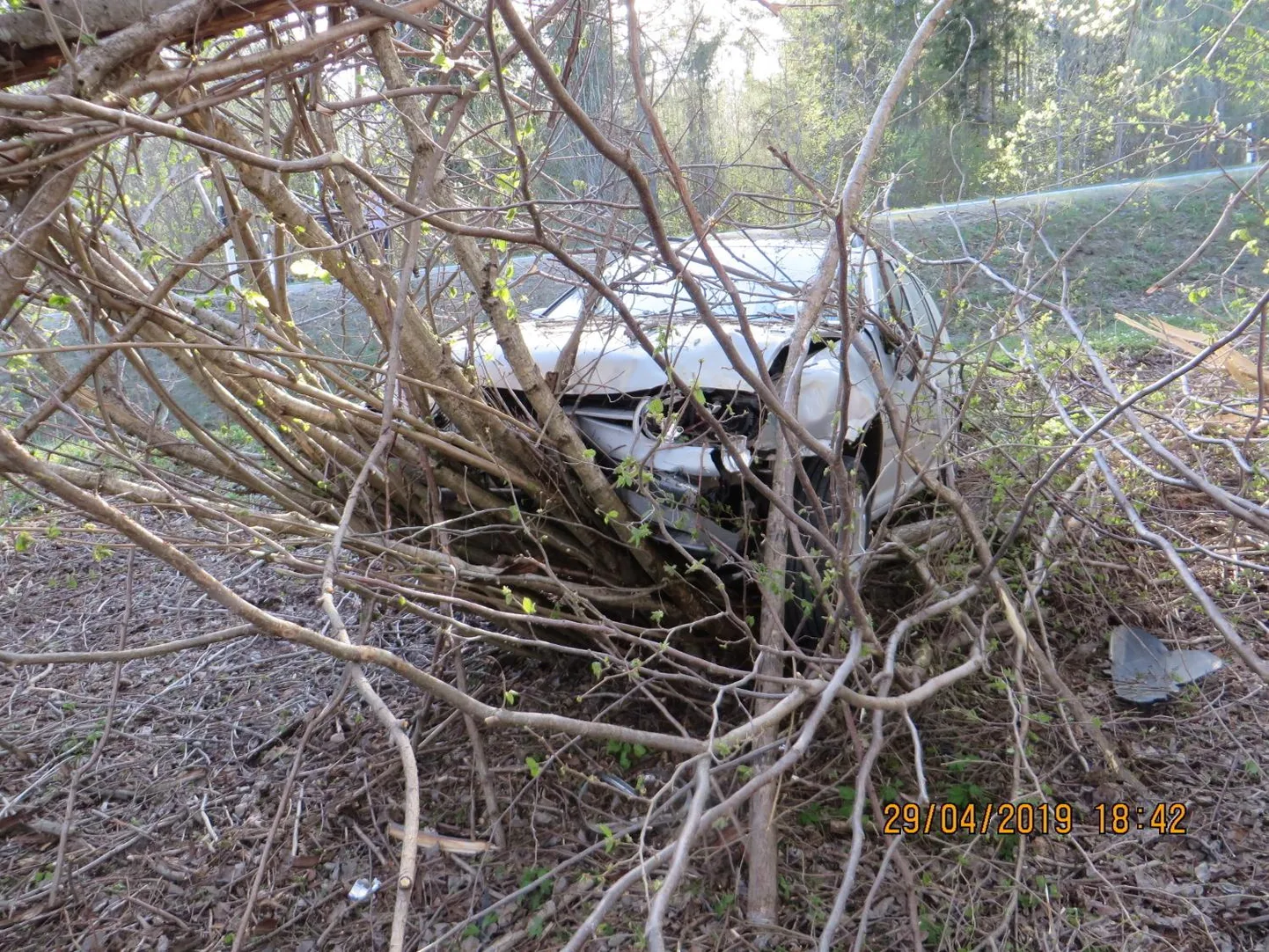Liiklusõnnetus Otepää vallas Pilkuse külas FOTO: Politsei- Ja Piirivalveamet
